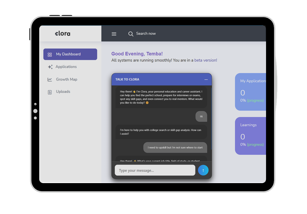 Product Screenshot on Tablet